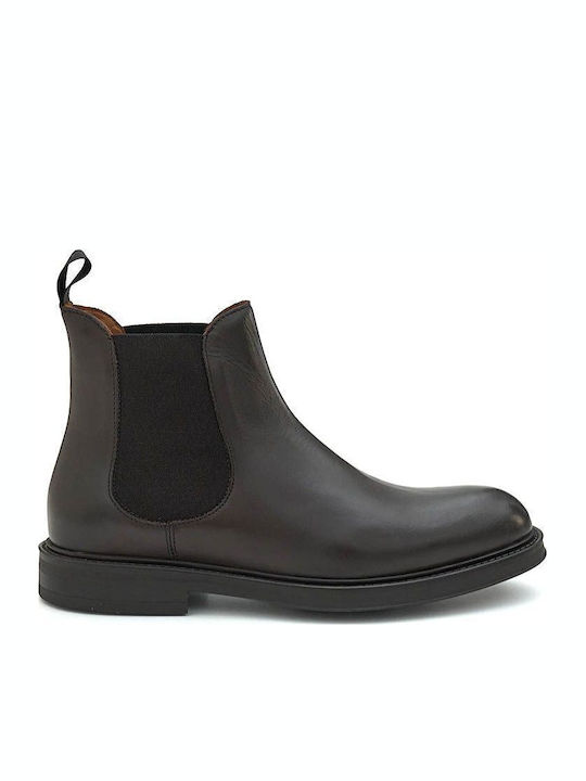Leder Schwarz Chelsea Stiefeletten