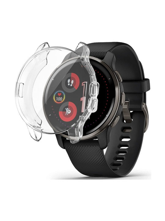 Carcasă de Silicon în culoarea Transparent pentru Garmin Venu 2 Plus