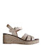 Women's Leather Platform Shoes Pink