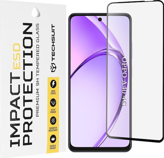 Techsuit ESD Full Glue Tempered Glass (Oppo A60)