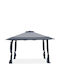 Costway Faltbarer Pavillon Garten Gray 4x4m