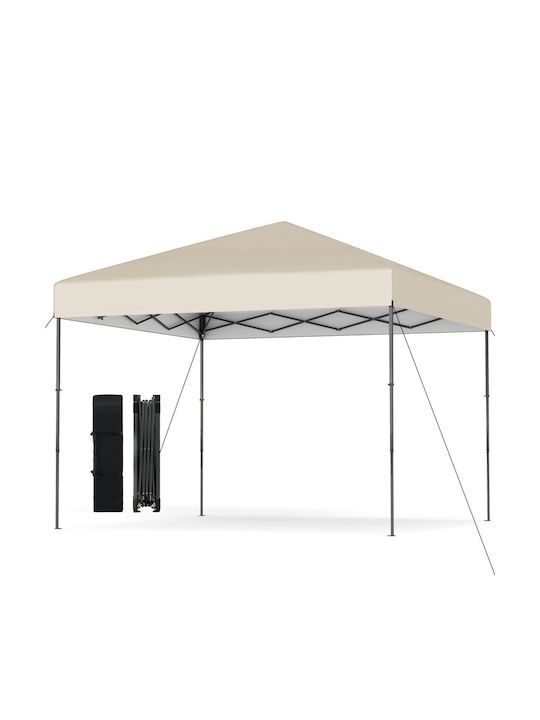 Costway Garden Freestanding Gazebo White 3x3cm