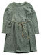 Children's Dress Long Sleeve Set with Accessories Pink