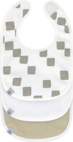 Laessig Bib Fabric with Hoop & Loop Fastener Light Khaki for 6 m+ 3pcs