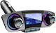 Multifunctional Car Kit Hands-Free Calling Bluetooth FM Transmitter MP3 Radio Car Charger Dual USB TF Card Black