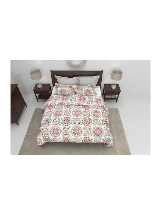 Alcam Πάπλωμα Μονό 140x200εκ. Kantha Πολύχρωμο 250 GSM