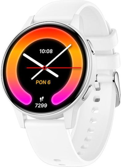 Forever iGo Watch 4! JW-600 46mm με Παλμογράφο (Λευκό - Large)
