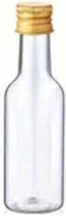 Homestyle Bottle Water Glass with Screw Cap Gold 50ml
