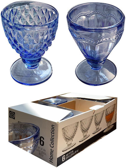 HOMie Serving Bowl Round Blue with Diameter 13cm 6pcs