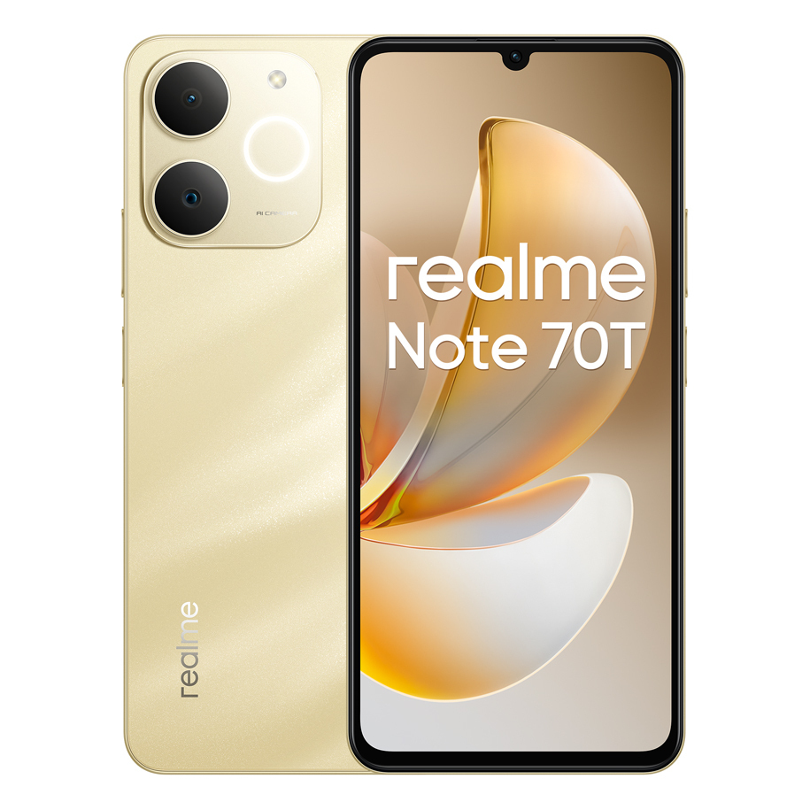 Realme Note 70T Dual SIM (4/256GB) Χρυσό | Skroutz.gr