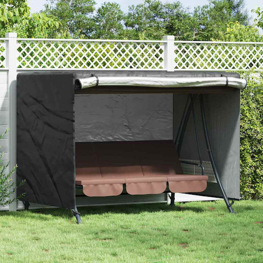vidaXL Waterproof Garden Swing Cover Black 220x150x150cm