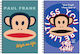 Paul Frank Spiral Notebook Ruled B5 70 Sheets 2 Subjects 1pcs (Μiscellaneous Designs)