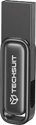 Techsuit 128GB USB 3.0 Γκρι Techsuit 128GB USB 3.0 Γκρι