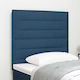 vidaXL Kopfteil für Bett Stoff Blau 100x88 cm