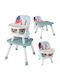 Costway Honey Baby Highchair 6 in 1 with Adjustable Height Green