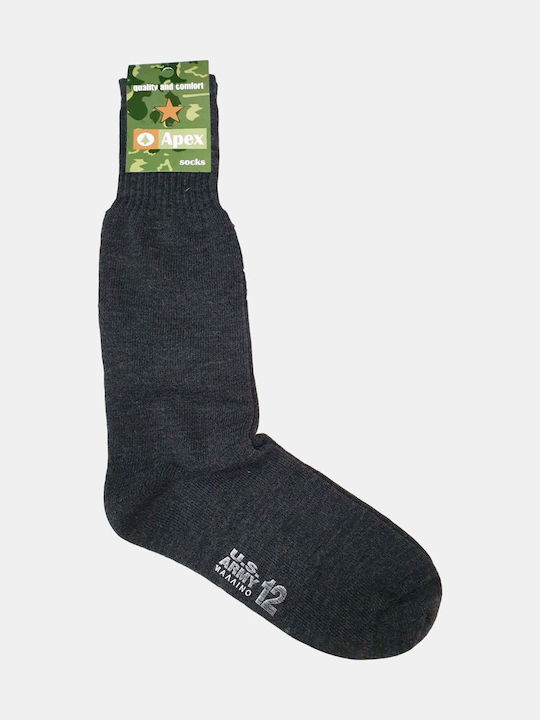 Apex Men's Solid Color Socks Anthracite