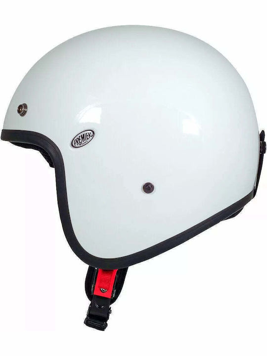 Premier Classic U8 Gloss White Q.R.S Κράνος Μηχανής Jet ECE 22.06 1040gr
