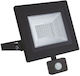 LED Flood Light 30W Cold White 6000K with Motion Sensor