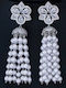 Earrings with Stones & Pearls