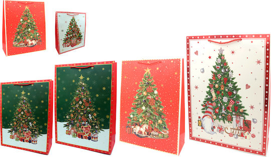 Paper Pack Paper Christmas Gift Bag for Gift 18x8x23cm 12 Pieces (Various Colors)