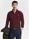 Long Sleeve Bordeaux Melange Sweater