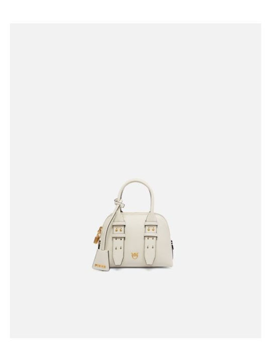 Pinko Leder Damentasche Handtasche Weiß