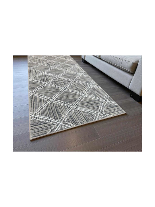 Linea Home 2569 Rutschfester Rechteckiger Wohnzimmer Teppich Grau 200x250cm