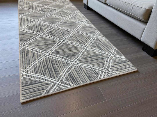 Linea Home 2569 Rutschfester Rechteckiger Wohnzimmer Teppich Grau 200x250cm