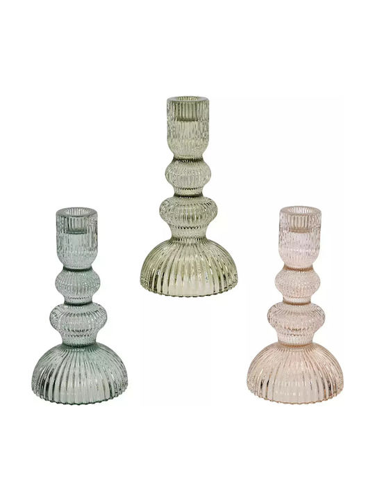 Beauty Home Candle Holder Glass in Green Color ...
