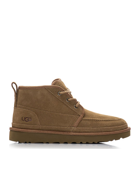 Neumel Suede Καφέ Chelsea Μποτάκια