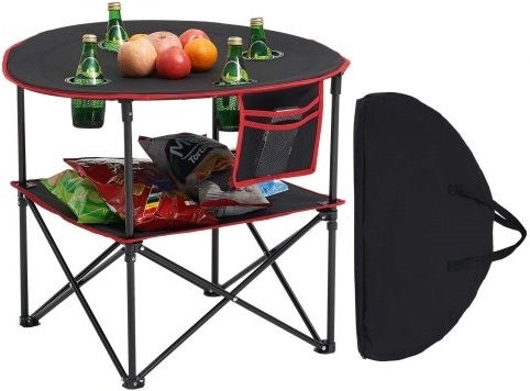 Vevor Table for Camping Foldable Black