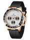 Pagani Design Men's Watch Chronograph Battery with White Metal Bracelet