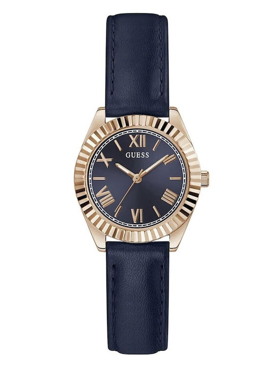Luna Women's Watch with Blue Metal Bracelet
