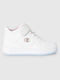 Rebound Vintage Kinder Sneakers Hoch Weiß