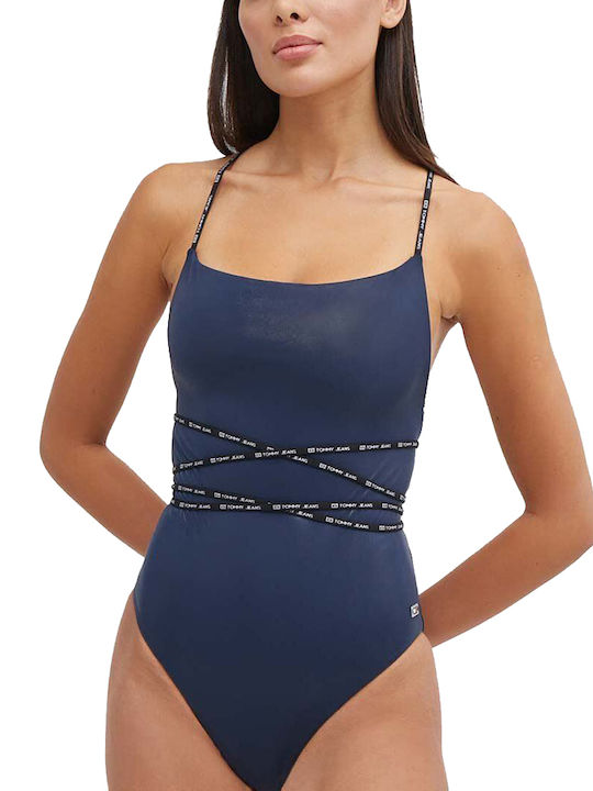 One Piece Swimsuit Navy Blue