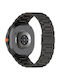 Techsuit Curea Oțel inoxidabil Negru (Samsung Galaxy Watch8, Watch8 Classic)