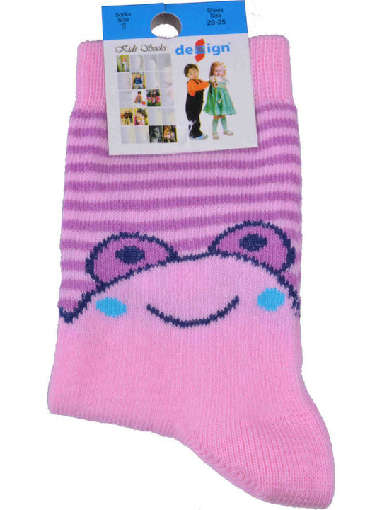 Design Socks Παιδικές Κάλτσες Ροζ
