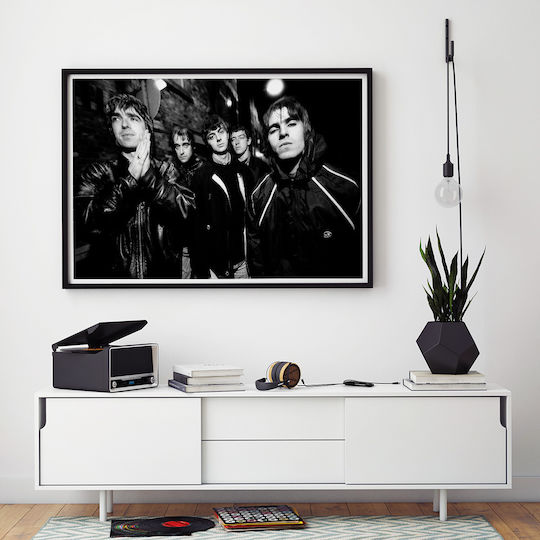 Poster Muzical Oasis Ms151 21cm X 30cm Cadru Alb Pvc