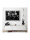 Music Poster Oasis Ms151 30cm X 40cm Μαύρο Ξύλινο Κάδρο