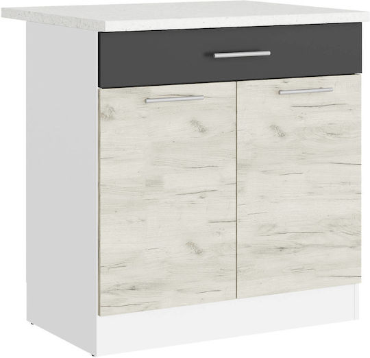 с плот за работа White, White Craft Oak, Graphite 80x46x85бр