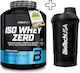 Biotech Usa Iso Whey Zero 1816g Tiramisu & Biotech Usa Wave Shaker 600ml Black-Smoked Custom Bundle