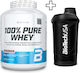 Biotech Usa 100% Pure Whey 2270g Hazelnut & Biotech Usa Wave Shaker 600ml Black-Smoked Custom Bundle