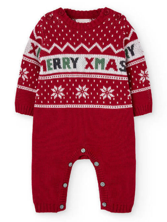 Boboli Baby Bodysuit Long-Sleeved Red 962018-3939