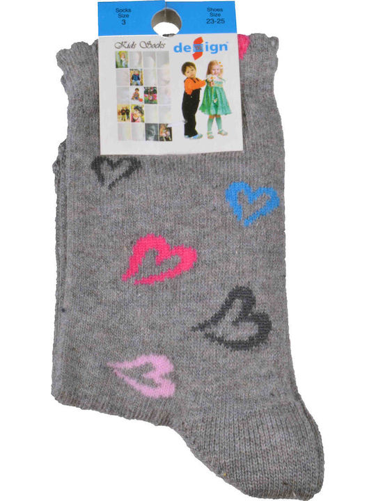 Design Socks Παιδικές Κάλτσες Γκρι