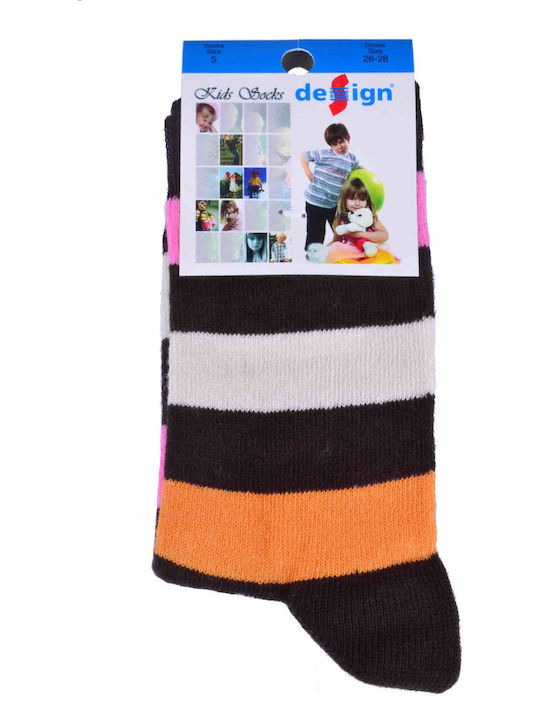 Design Socks Παιδικές Κάλτσες Καφέ