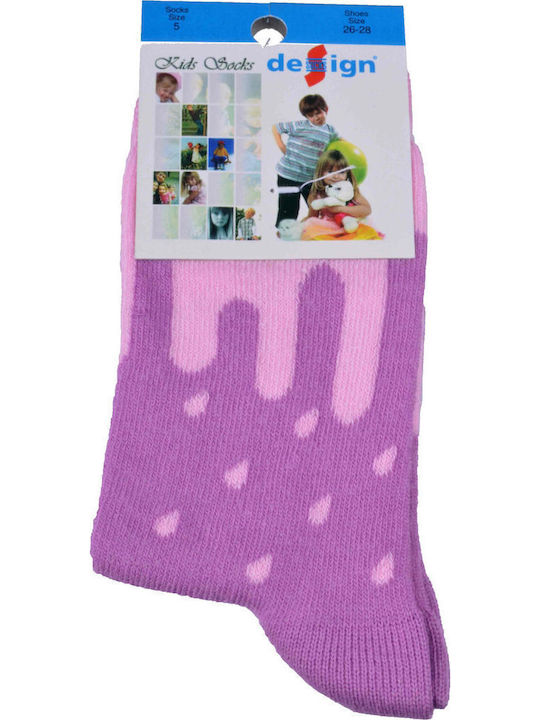 Design Socks Детски чорапи Purple