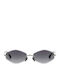 Red Raven Jynx Unisex Ochelari De Soare Cu Ramă Metalică Neagră Și Lentile Negre