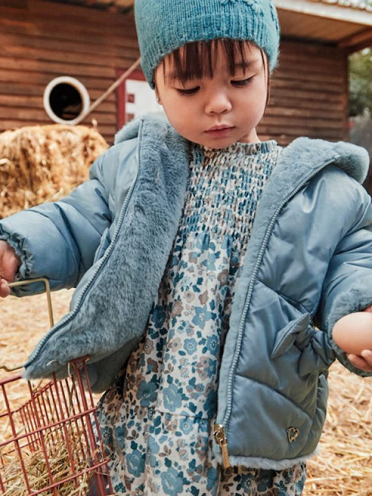 Mayoral Kids' Fur Double Sided with Hood Light ...