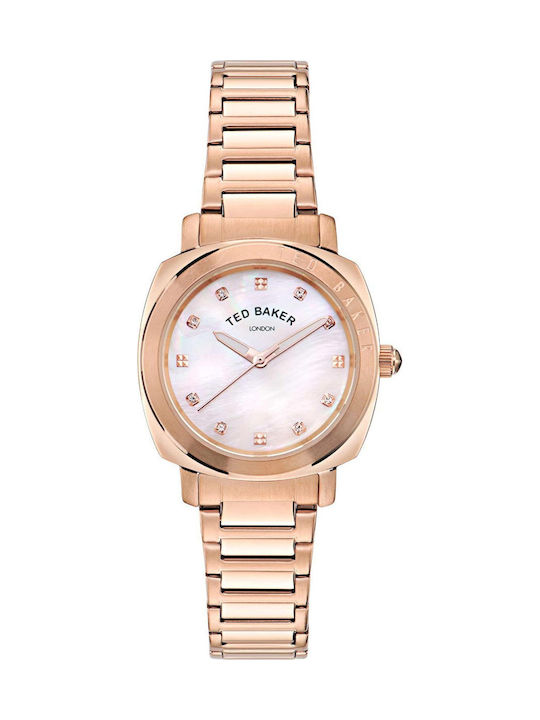 Ted Baker Crystals Women's Watch with Pink Gold...