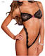 Aph Sexy Outfit Schwarze Spitze Rosa Schleife